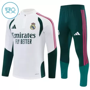 Conjunto de sudadera de entrenamiento Real Madrid Niños 26/27 Blanco