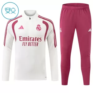 Conjunto de sudadera de entrenamiento Real Madrid Niños 26/27 Blanco