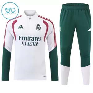Conjunto de sudadera de entrenamiento Real Madrid Niños 26/27 Blanco