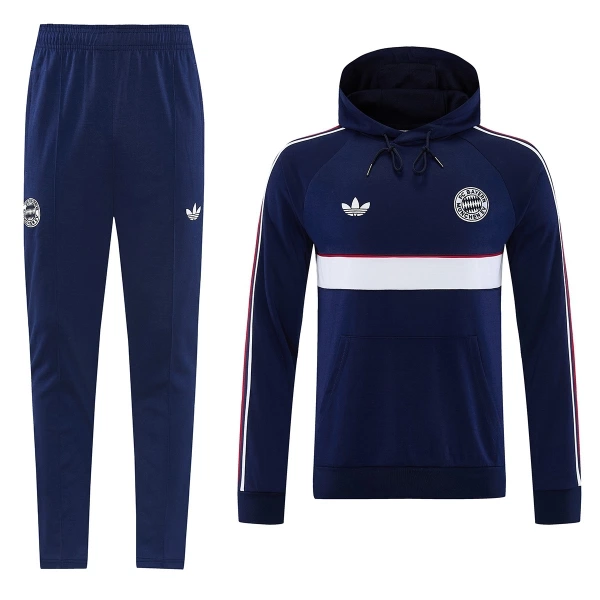 Sudadera de entrenamiento con capucha Bayern Múnich Hombre 26/27 Navy Sudadera de entrenamiento con capucha Bayern Múnich Hombre 26/27 Navy