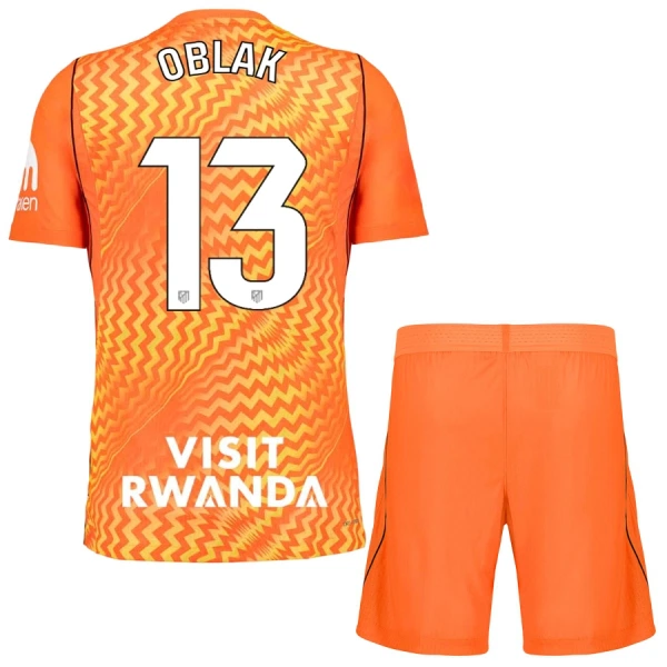 Camiseta Portero Atlético Madrid Jan Oblak 13 Niños 26/27 Naranja Camiseta Portero Atlético Madrid Jan Oblak 13 Niños 26/27 Naranja