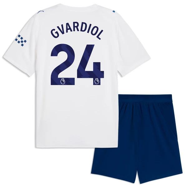 Camiseta Manchester City Josko Gvardiol 24 Niños 3ª Equipación 26/27 Camiseta Manchester City Josko Gvardiol 24 Niños 3ª Equipación 26/27